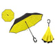 Oiko Store  Yellow Reverse Folding Umbrella