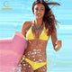 Oiko Store Yellow / S Brazilian Bikini Swimwear
