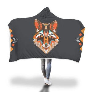 wc-fulfillment Hooded Blanket Adult 80"x55" Awesome Wolf Hooded Blanket