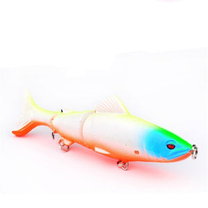 Oiko Store  01 1pcs Minnow Fishing Lure 130mm 18.5g Multi Jointed Sections Crankbait Artificial Hard Bait Bass Trolling Pike Carp Fishing Tools