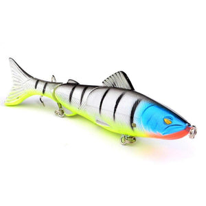 Oiko Store  03 1pcs Minnow Fishing Lure 130mm 18.5g Multi Jointed Sections Crankbait Artificial Hard Bait Bass Trolling Pike Carp Fishing Tools