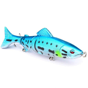 Oiko Store  07 1pcs Minnow Fishing Lure 130mm 18.5g Multi Jointed Sections Crankbait Artificial Hard Bait Bass Trolling Pike Carp Fishing Tools