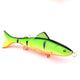 Oiko Store  08 1pcs Minnow Fishing Lure 130mm 18.5g Multi Jointed Sections Crankbait Artificial Hard Bait Bass Trolling Pike Carp Fishing Tools
