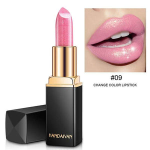 Brand Professional Lips Makeup Waterproof Shimmer Long Lasting Pigment Nude Pink Mermaid Shimmer Lipstick Luxury Makeup Cosmetic