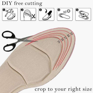 1 Pair Women Insole Pad Breathable Anti-slip Inserts High Heel Insert Pad Foot Heel Protector Shoes Accessories