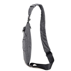 2019 Waterproof Personal Shoulder Pocket Bag Business Personal for Men Women New Left & Right Rain Durable Gray Classical Bag