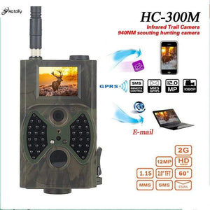 Skatolly HC300M Hunting Camera GSM 12MP 1080P Photo Traps Night Vision Wildlife infrared Hunting Trail Cameras hunt Chasse scout (300M)