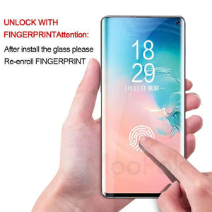 100D UV Liquid Curved Full Glue Tempered Glass For Samsung Galaxy S8 S9 S10 Plus Lite Note 8 9 10 Screen Protector Full Cover