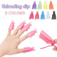 10pcs Nail Art Soak Off Cap Clip UV Gel Polish Remover Wrap Tools Plastic Nail Art Tips for Fingers Nail Polish Remover Manicure