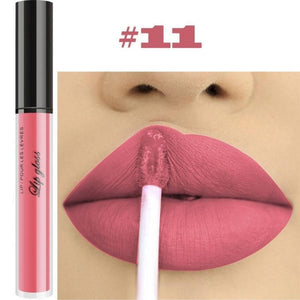 Professional Makeup Velvet Nude Lip gloss Waterproof Liquid Matte Lipstick Long lasting Black Lipstick Set Korean Cosmetics