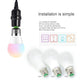 110V 220V E27 RGB LED Bulb Lights 5W 10W 15W RGB Lampada Changeable Colorful RGBW LED Lamp With IR Remote Control+Memory Mode