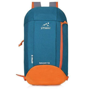 Oiko Store  11C Blue orange 10L Outdoor Sports Light Weight Waterproof Backpack Travel Hiking Bag Zipper Adjustable Belt Camping Knapsack Men Women Child
