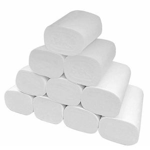 12 Rolls Pack Neutral White Toilet Paper Bathroom Tissue 3 Ply Toilet Paper Tissue 5 Layers Home Hotel Soft  Roll Paper