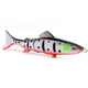 Oiko Store  13 1pcs Minnow Fishing Lure 130mm 18.5g Multi Jointed Sections Crankbait Artificial Hard Bait Bass Trolling Pike Carp Fishing Tools