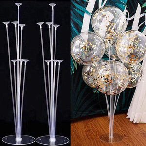 7 Tubes Balloons Stand Balloon Holder Column Confetti Balloon Baby Shower Kids Birthday Party Wedding Decoration Supplies
