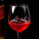 Built-in Shark Wine Glass New Design Goblet Whiskey Glass Dinner Decorate Handmade Crystal For Party Flutes Glass