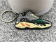 New Color Mini Silicone Cute shoe Keychain Woman Bag Charm Men Kids Key Ring Gifts Sneaker Shoes Boost 700 WAVE RUNNER Key Chain