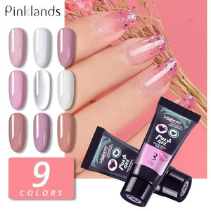 15ml 9 colors Finger Extension Gel Builder Polygel Acryl Gel Poly Clear Pink UV Gel Quick Building Nail Camouflage LED Hard Gel