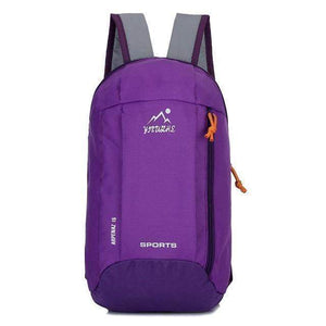 Oiko Store  1C Purple 10L Outdoor Sports Light Weight Waterproof Backpack Travel Hiking Bag Zipper Adjustable Belt Camping Knapsack Men Women Child