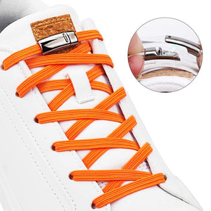 1Pair Fashion Magnetic Shoelaces Elastic No Tie Shoe Laces Kids Adult Unisex Flat Sneakers Shoelace Quick Lazy Laces Strings