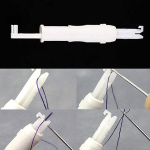 1pc Threader Sewing Tools Accessory White Automatic Machine Sewing Needle Device Needle Changer Lead Wire Threader Tool