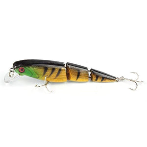 Oiko Store  1PCS Jointed Fishing lure 10.5CM/15G Minnow plastic artificial fishing wobbler tools jerk fish esca tackle