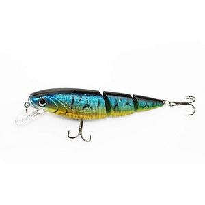 Oiko Store  1PCS Jointed Fishing lure 10.5CM/15G Minnow plastic artificial fishing wobbler tools jerk fish esca tackle