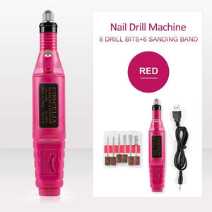 1Set Professional Electric Nail Drill Machine Kit Manicure Machine Nail Art Pen Pedicure Nail File Nail Art Tools Kit