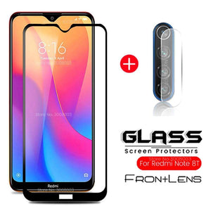 2-in-1 protective glass for xiaomi redmi note 8 pro 8t 8 t camera lens case for redmi 8a 8 a note8 note8pro note8t cover film