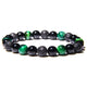 Balance Bracelet Men Natural Stone Black Obsidian Hematite 8mm Tiger eye Beads Yoga Charm Bracelets For Women Homme Jewelry Gift