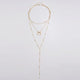 LISMLISM Multilayer Chain Necklace Women Necklaces Jewelry Moon Yellow Gold Color TRENDY Tassel Personalized Collares Collier