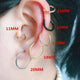 Retractable Earrings No Need Piercing Men Women Classic Hip-hop Style Hoop Earrings  AIC88