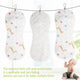 25pcs Reusable Infant Cloth Diapers Soft Peanut Shaped 3-layer Insert Baby Nappy Use Water Absorbent Breathable Diaper