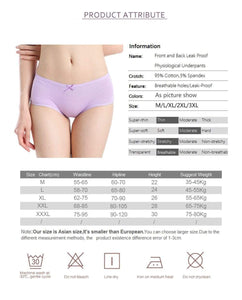 3Pcs/Pack Menstrual Panties Women Underwear Leak Proof Physiological Pants Cotton Briefs Underwear Women Lingerie Panties String