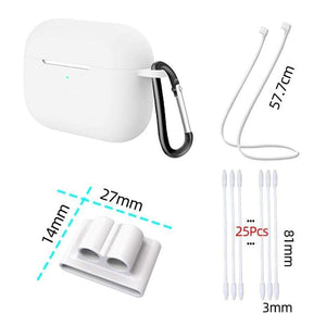 4 in 1 Accessories For AirPods Pro Case Cover AirPods 2 Luxury Guard Silicone Air Pods Pro Case for Apple AirPods Pro Case Cute