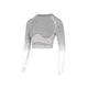 X-HERR  Seamless Crop Top Push Up Yoga Bra Long Sleeve Tops For Women Gym Fitness Yoga Tight Active Leggings