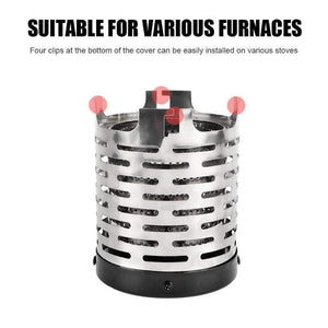 Portable Mini Heater Cap Outdoor Travel Camping Equipment Warmer Heating Tent Heater Radial Flame Heating Cover Stainless Steel