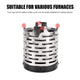 Portable Mini Heater Cap Outdoor Travel Camping Equipment Warmer Heating Tent Heater Radial Flame Heating Cover Stainless Steel