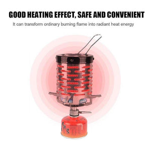 Portable Mini Heater Cap Outdoor Travel Camping Equipment Warmer Heating Tent Heater Radial Flame Heating Cover Stainless Steel