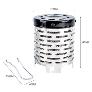 Portable Mini Heater Cap Outdoor Travel Camping Equipment Warmer Heating Tent Heater Radial Flame Heating Cover Stainless Steel
