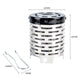 Portable Mini Heater Cap Outdoor Travel Camping Equipment Warmer Heating Tent Heater Radial Flame Heating Cover Stainless Steel