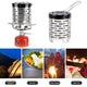 Portable Mini Heater Cap Outdoor Travel Camping Equipment Warmer Heating Tent Heater Radial Flame Heating Cover Stainless Steel