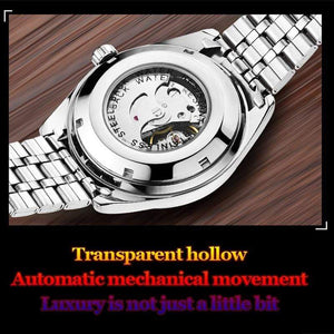 Mens Wrist Watch 2019 Top Brand Luxury Watches Male Luminous Calendar Waterproof Stainless Steel Automatic Mechanical Wristwatch