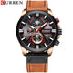 CURREN Watch Chronograph Sport Mens Watches Quartz Clock Leather Male Wristwatch Relogio Masculino Fashion Gift for Men