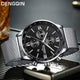 DENGQIN Men's Wrist Watch Stainless Steel Casual Quartz Analog Date Watch Man watches mens 2019 men wristwatch clock