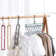 9-hole Clothes hanger organizer Space Saving Hanger multi-function folding magic hanger drying Racks Scarf clothes Storage
