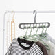 9-hole Clothes hanger organizer Space Saving Hanger multi-function folding magic hanger drying Racks Scarf clothes Storage
