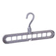 9-hole Clothes hanger organizer Space Saving Hanger multi-function folding magic hanger drying Racks Scarf clothes Storage