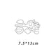 Metal Cutting Dies and Rubber Stamps Sympathy Flowers for Scrapbooking Craft Dies Cut Stencil Card Making Album Sheet Decoration