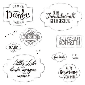 German Transparent Clear stamp and cutting dies DIY Silicone Seals Scrapbooking /Card Making/Photo Album Decoration